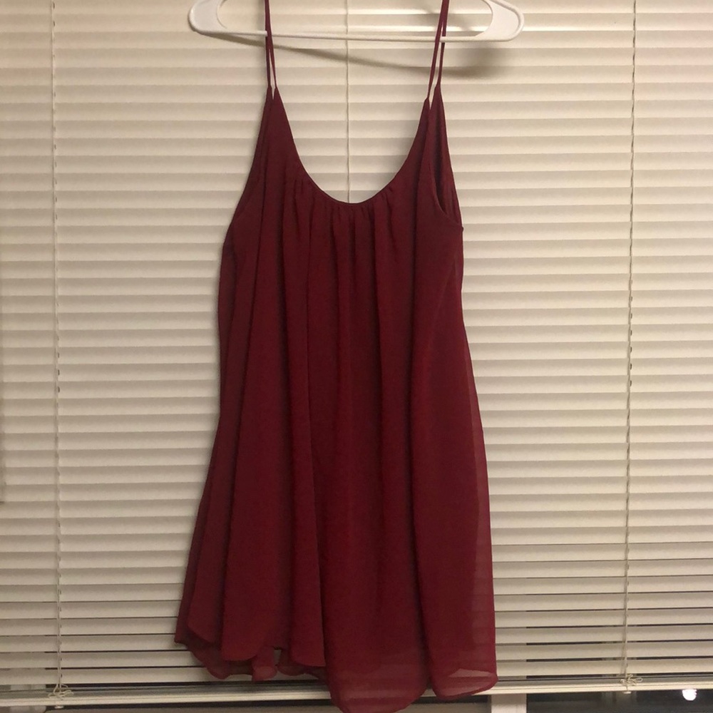 red/ burgundy cocktail dress